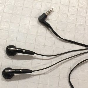 Black in ear classic Headphones lightning connectivity